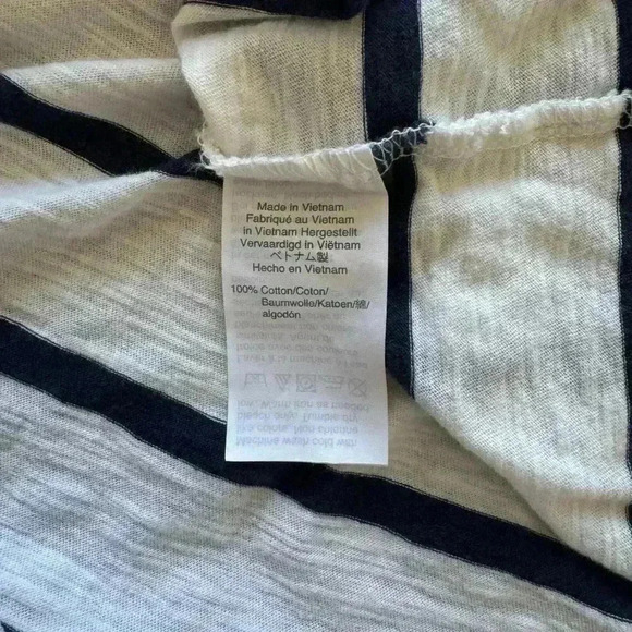 Women's Madewell Whisper Cotton Crewneck Tee in Creston Stripe Size Extra Small - Picture 9 of 10